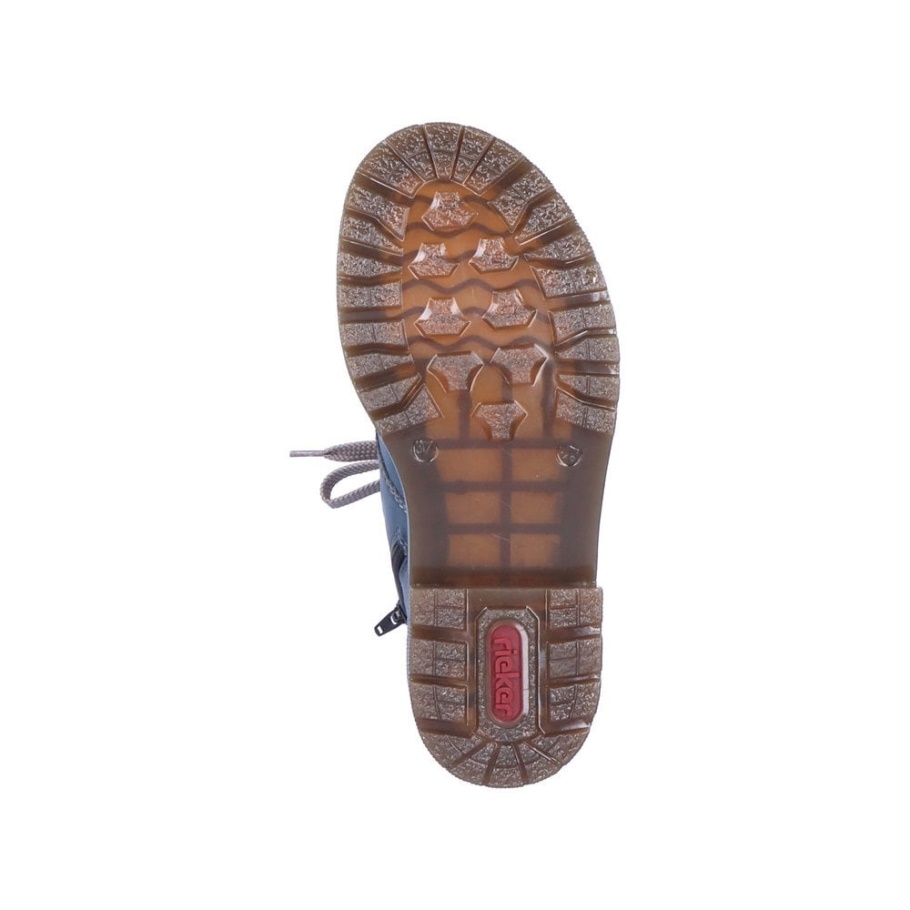 Rieker 78240 Damenstiefel Blau