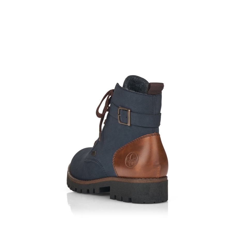 Rieker 78502 Damenstiefel Blau