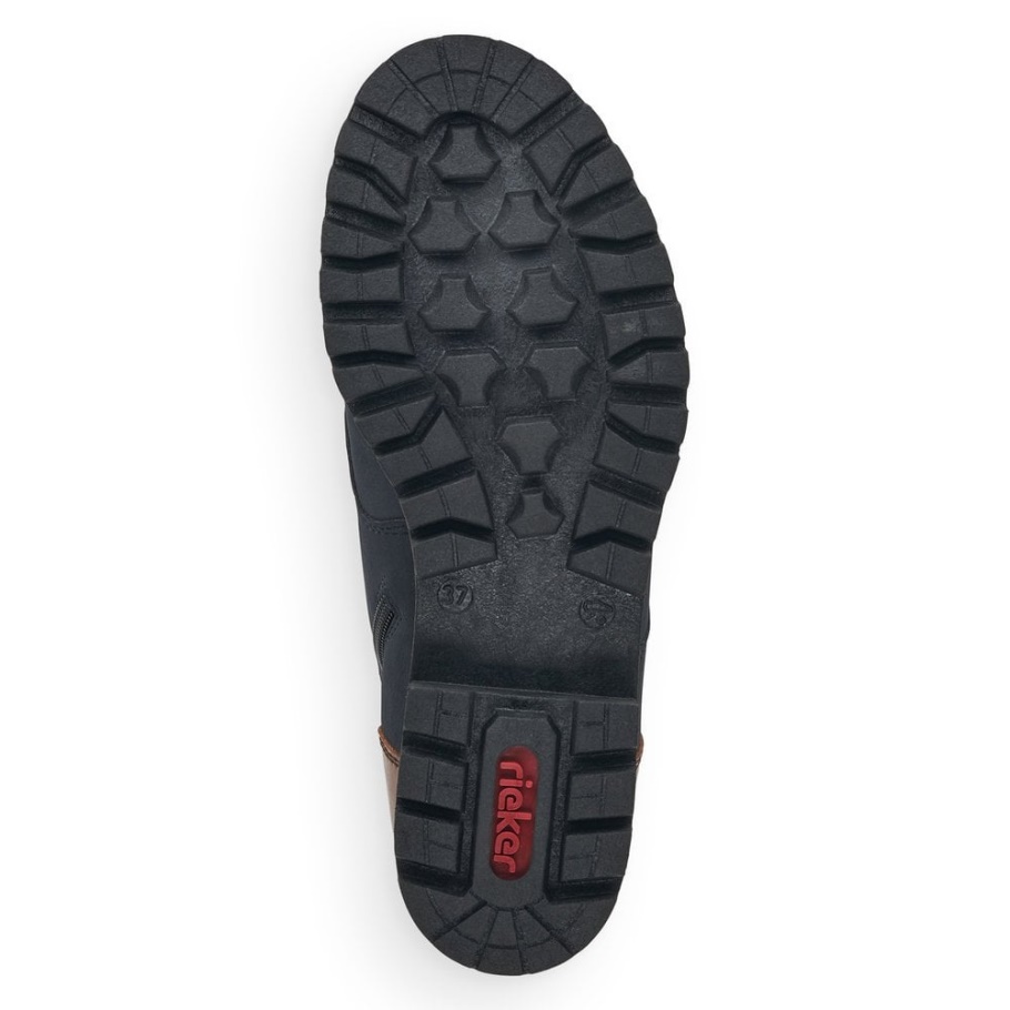 Rieker 78502 Damenstiefel Blau