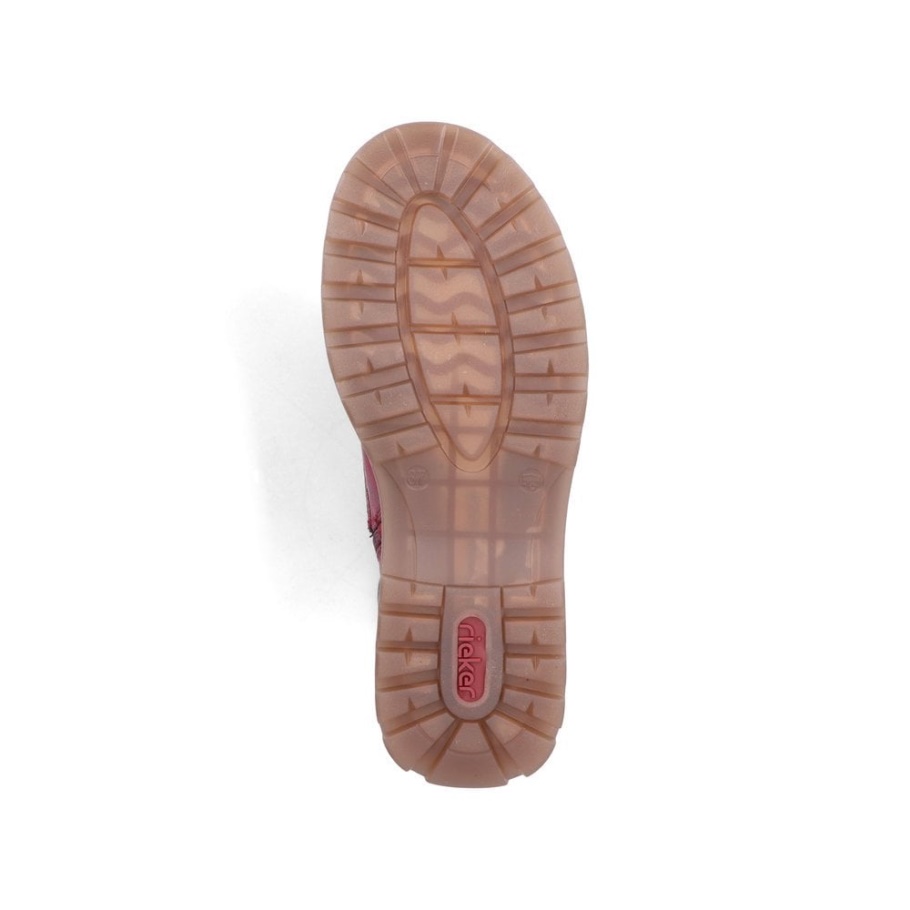 Rieker 92810 Damen Stiefel Rot