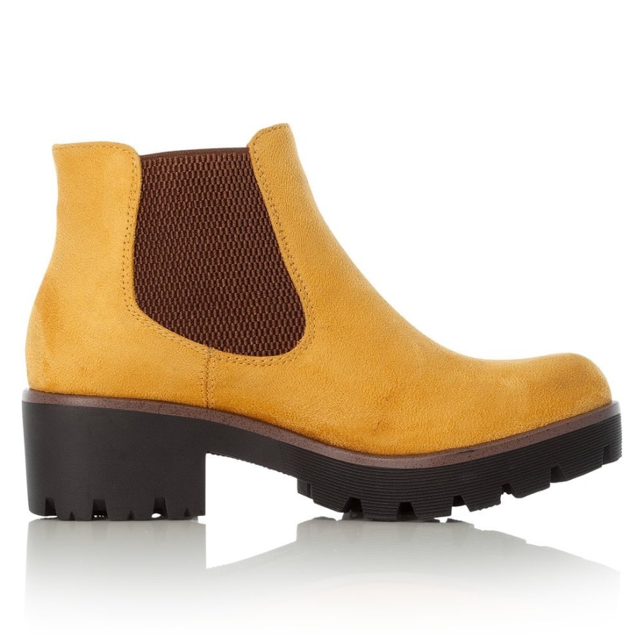 Rieker 99284-68 Damen Gelbe Stiefeletten