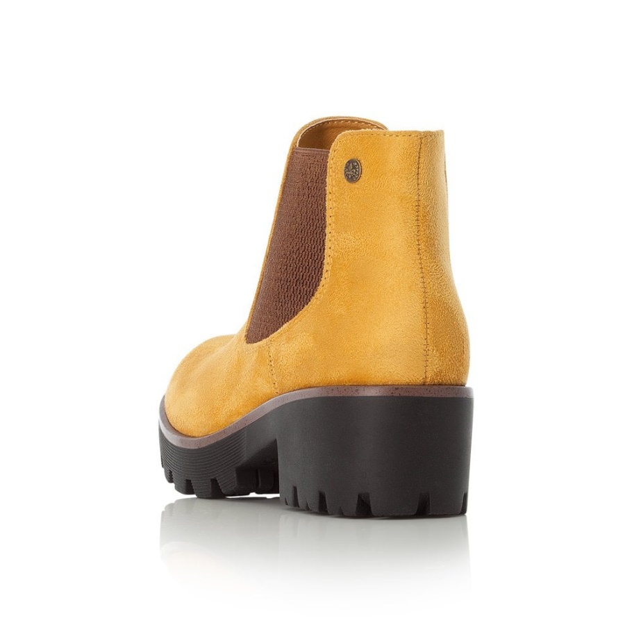 Rieker 99284-68 Damen Gelbe Stiefeletten