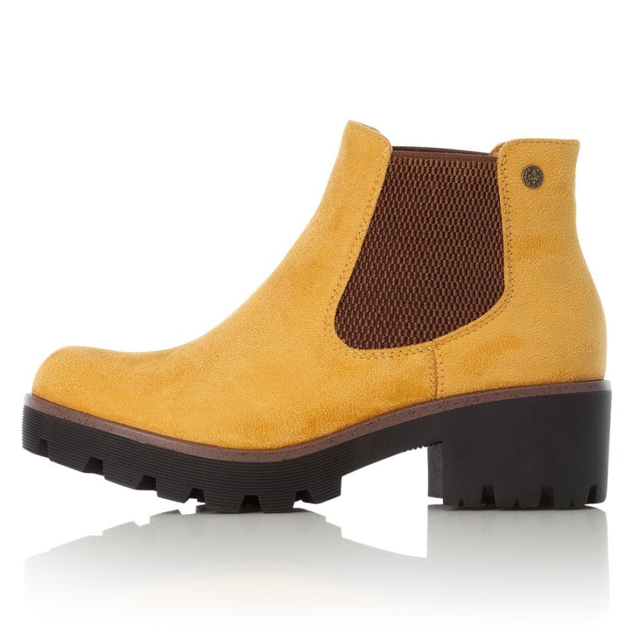 Rieker 99284-68 Damen Gelbe Stiefeletten