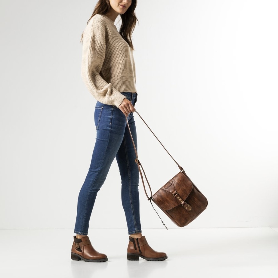 Rieker H1120-22 Damen Braun Handtasche Braun