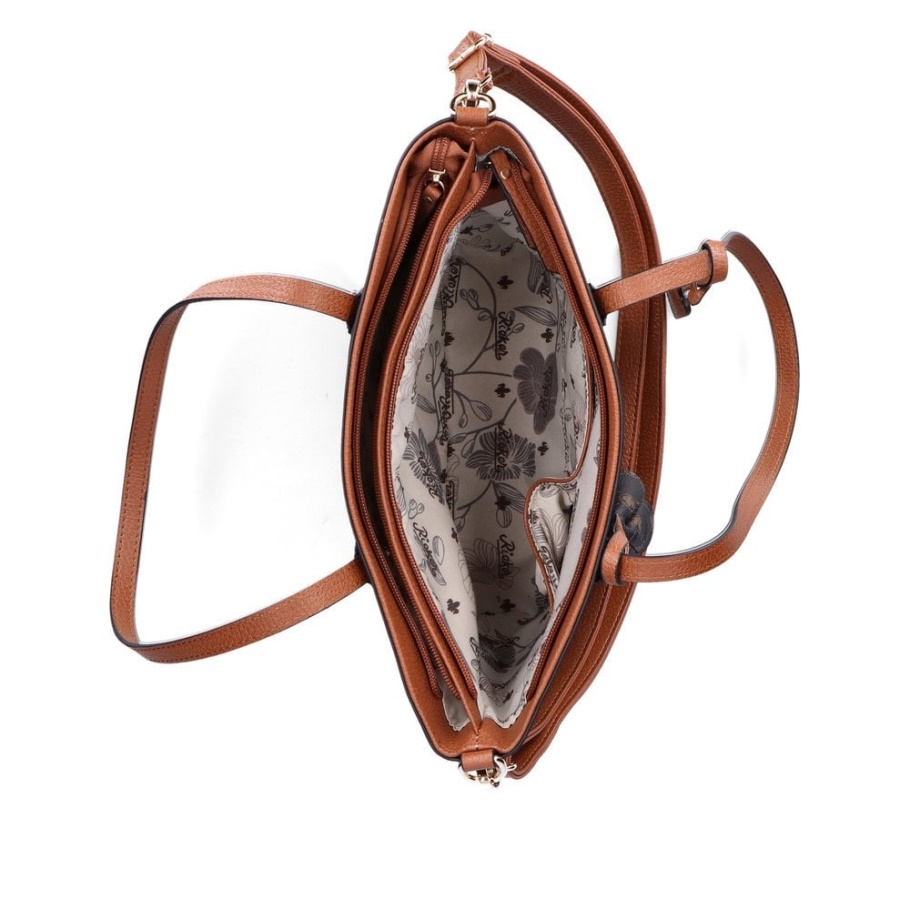 Rieker H1305-00 Damen Schwarz Reißverschlusstasche Schwarz