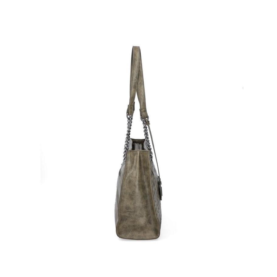 Rieker H1336-54 Damen Grün Reißverschluss Handtasche Grün