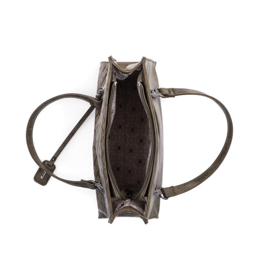 Rieker H1336-54 Damen Grün Reißverschluss Handtasche Grün