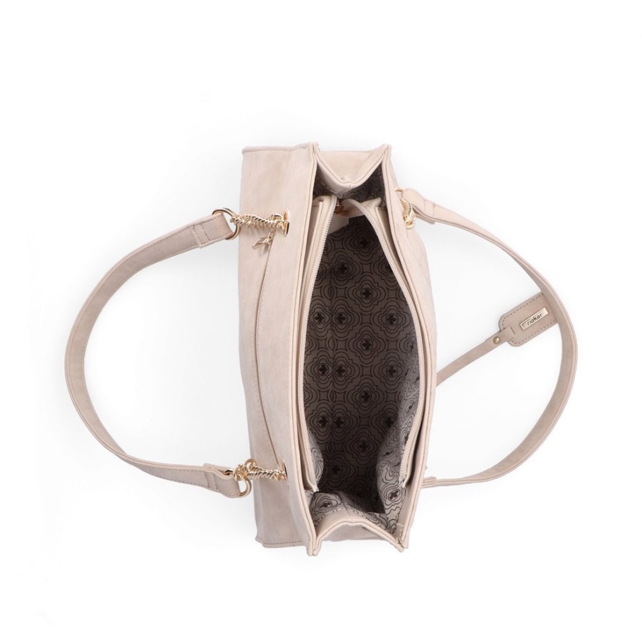 Rieker H1336-60 Damen Beige Reißverschluss Handtasche Beige