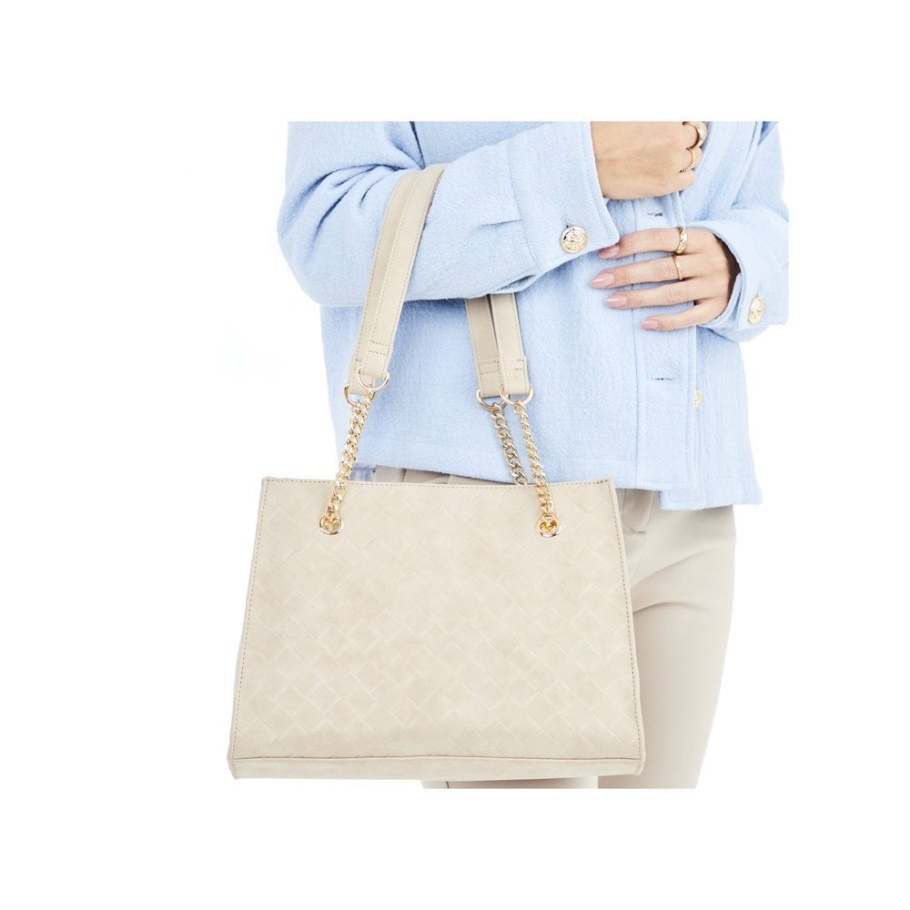 Rieker H1336-60 Damen Beige Reißverschluss Handtasche Beige