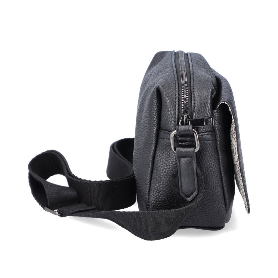 Rieker H1455-00 Damen Schwarz Reißverschluss Handtasche Schwarz