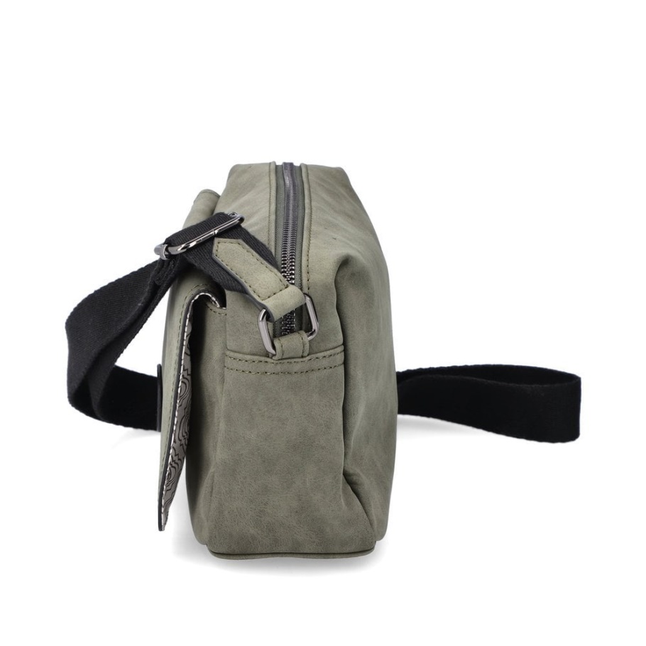 Rieker H1455-52 Damen Grün Reißverschluss Handtasche Grün