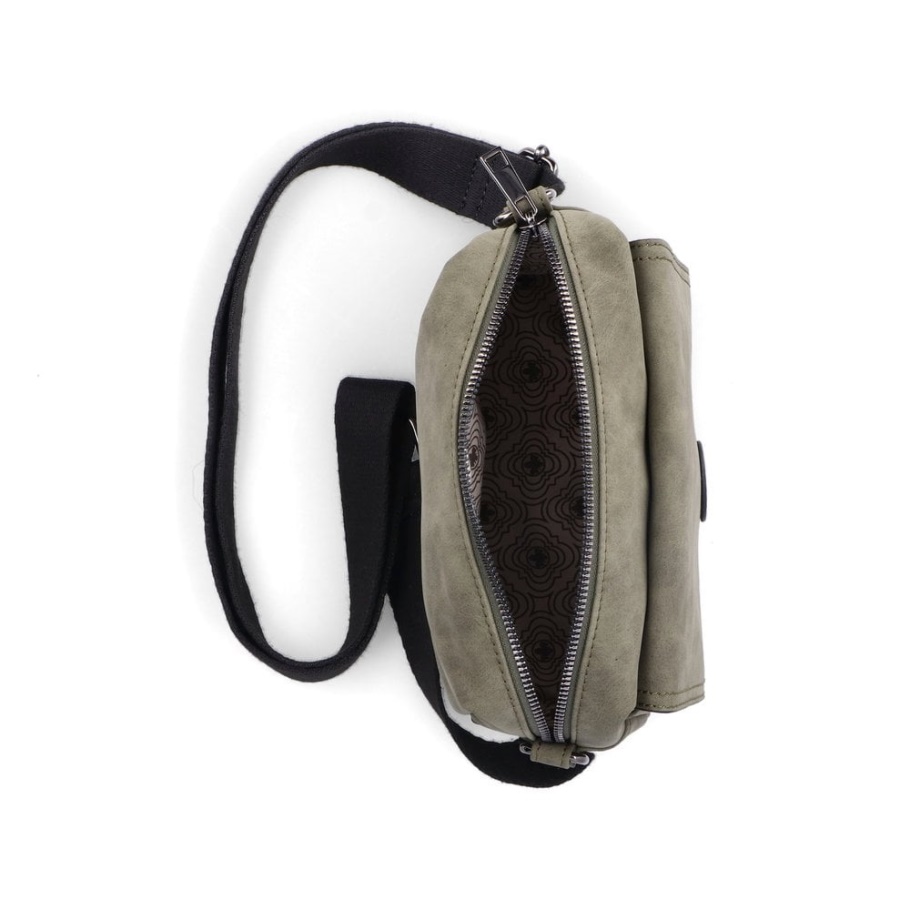 Rieker H1455-52 Damen Grün Reißverschluss Handtasche Grün