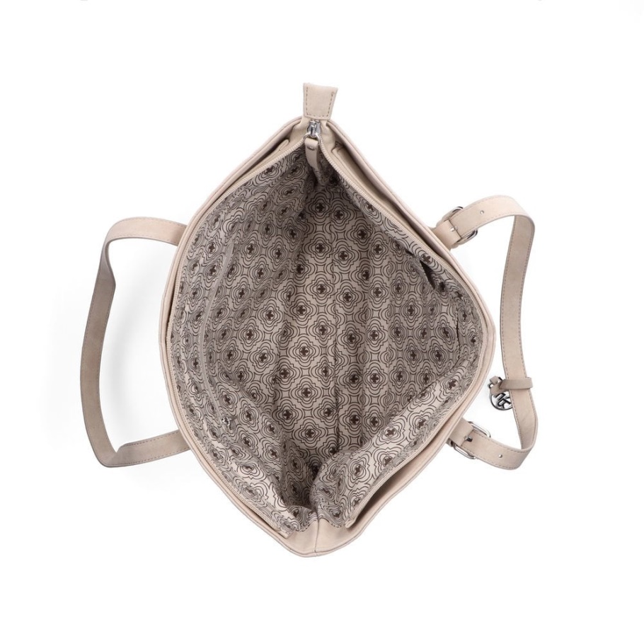 Rieker H1491-60 Damen Beige Reißverschlusstasche Beige