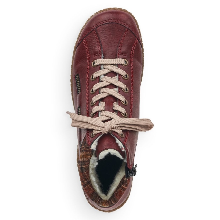 Rieker L7543 Damen Stiefeletten Rot