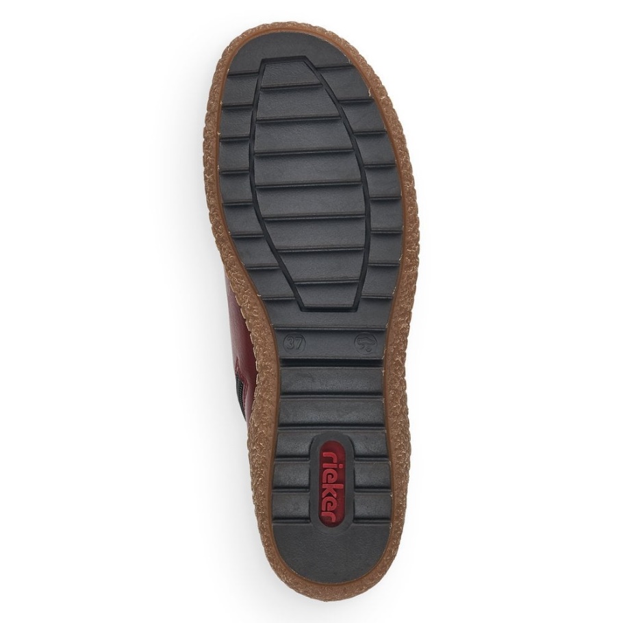 Rieker L7543 Damen Stiefeletten Rot