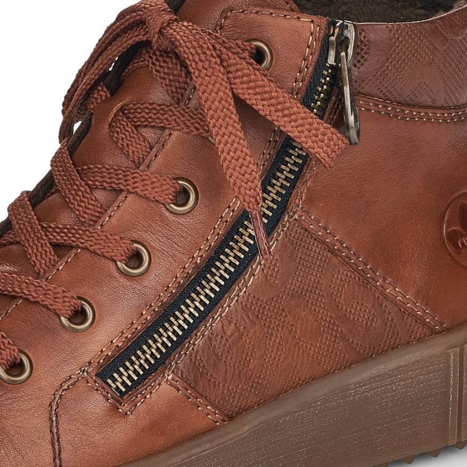 Rieker M6434 Damenstiefel Braun