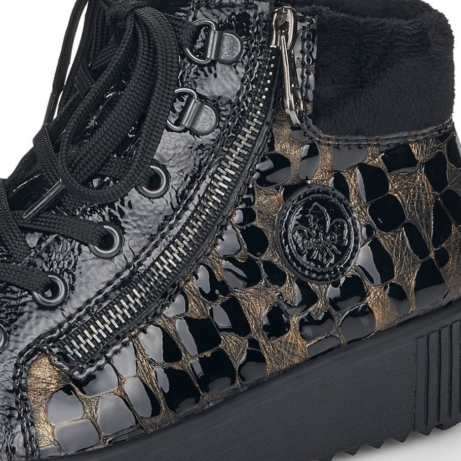 Rieker M6441 Damenstiefel Metallic