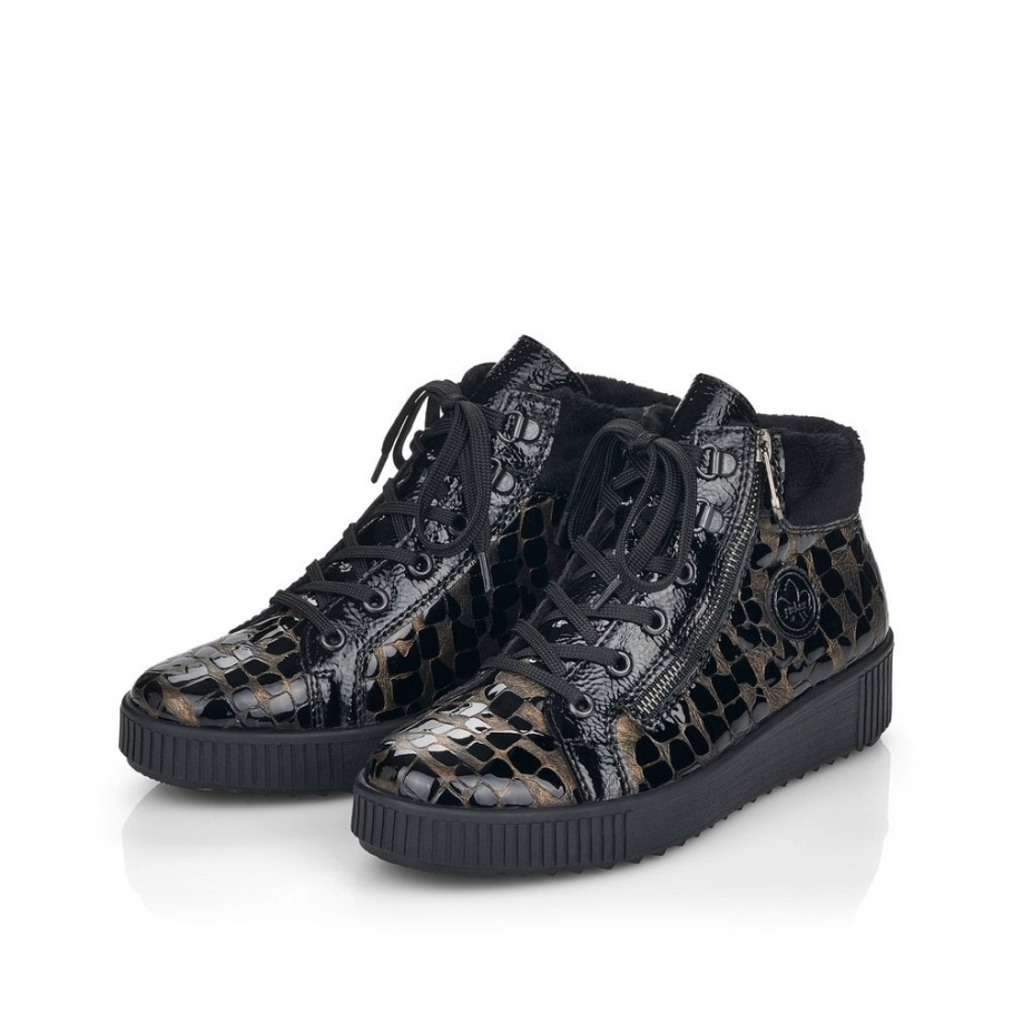 Rieker M6441 Damenstiefel Metallic