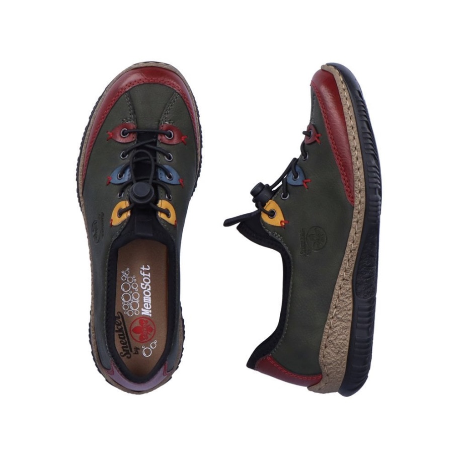 Rieker N3271 Damenschuhe Grün