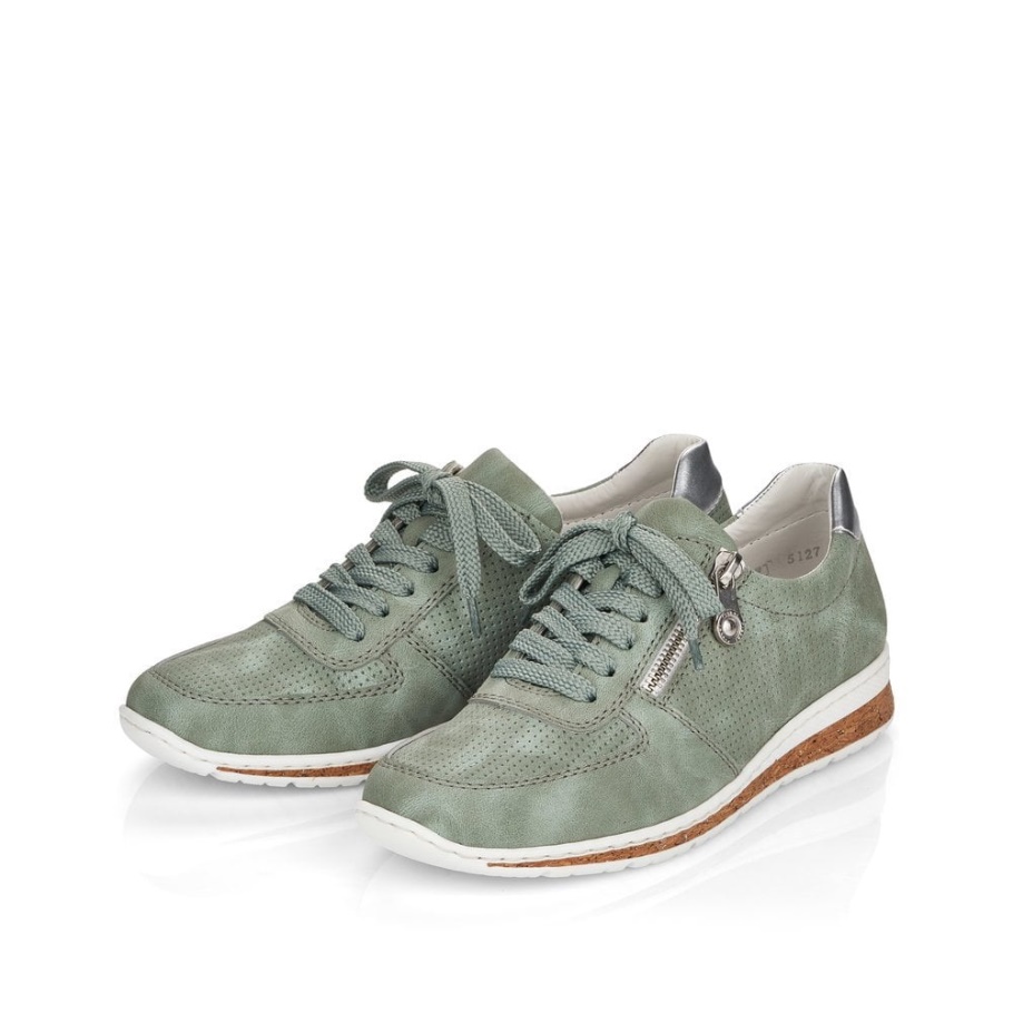 Rieker N5127 Damenschuhe Grün