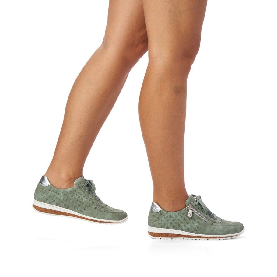 Rieker N5127 Damenschuhe Grün