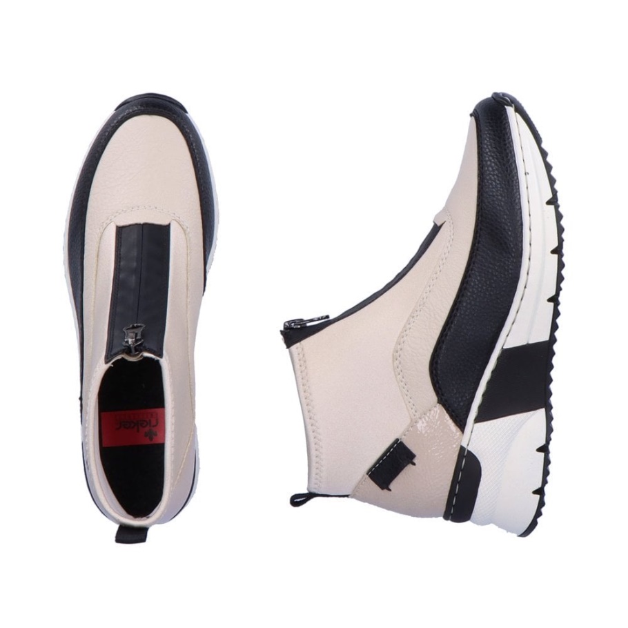 Rieker N6352 Damenstiefel Beige