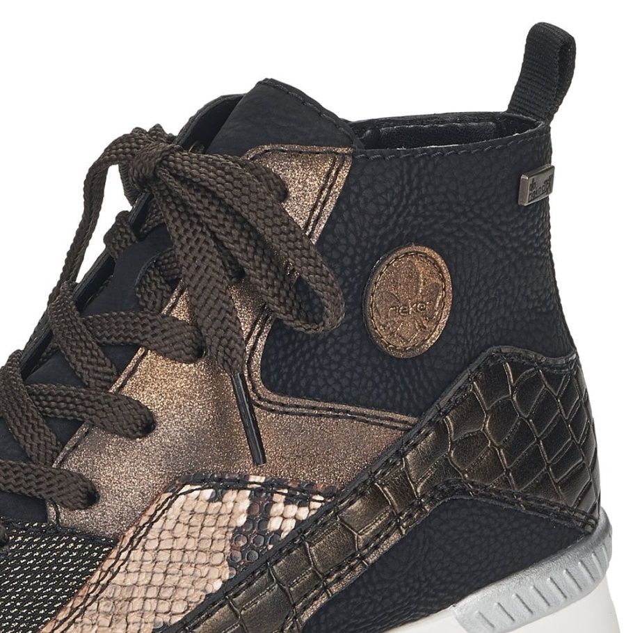 Rieker N7610 Damenstiefel Schwarz