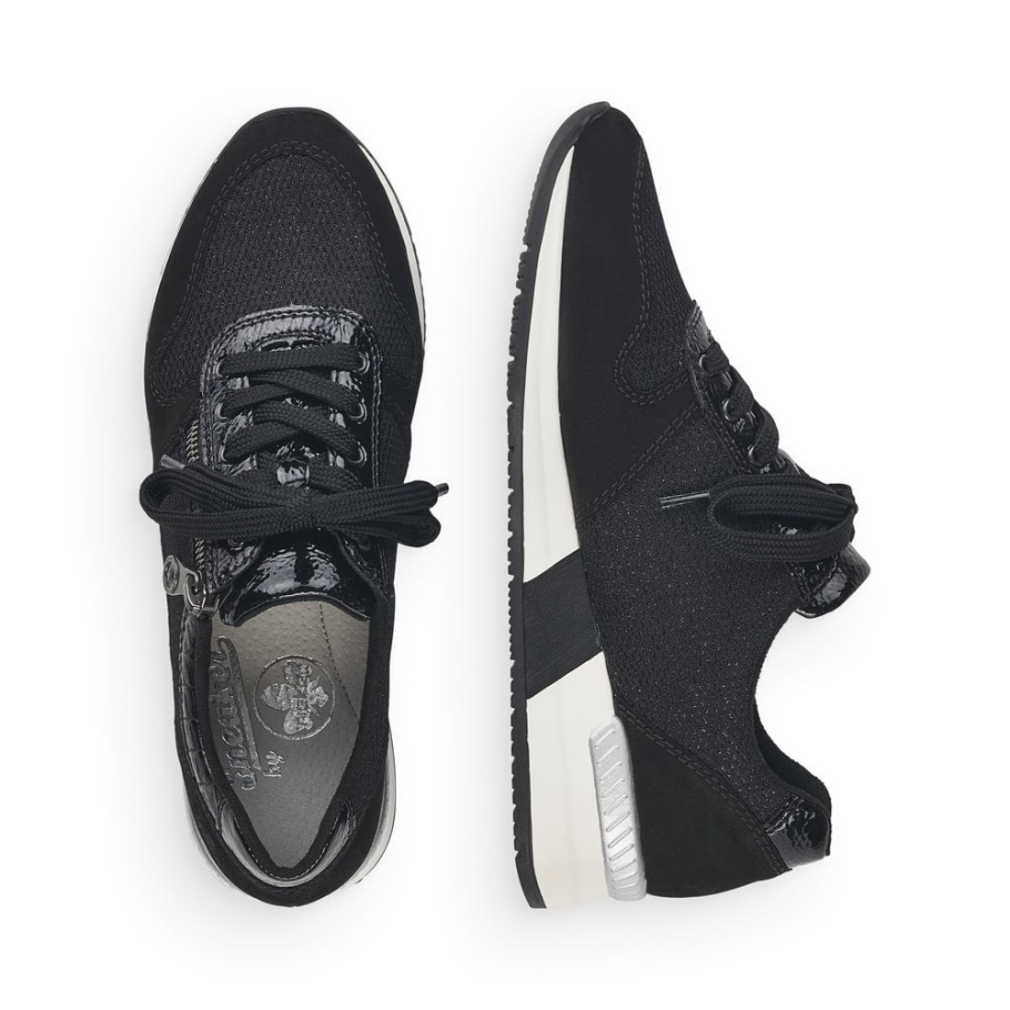 Rieker N7623 Damenschuhe Schwarz
