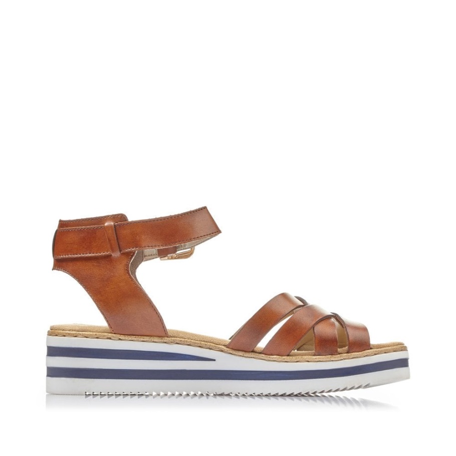 Rieker V02c6-24 Damen Sandalen