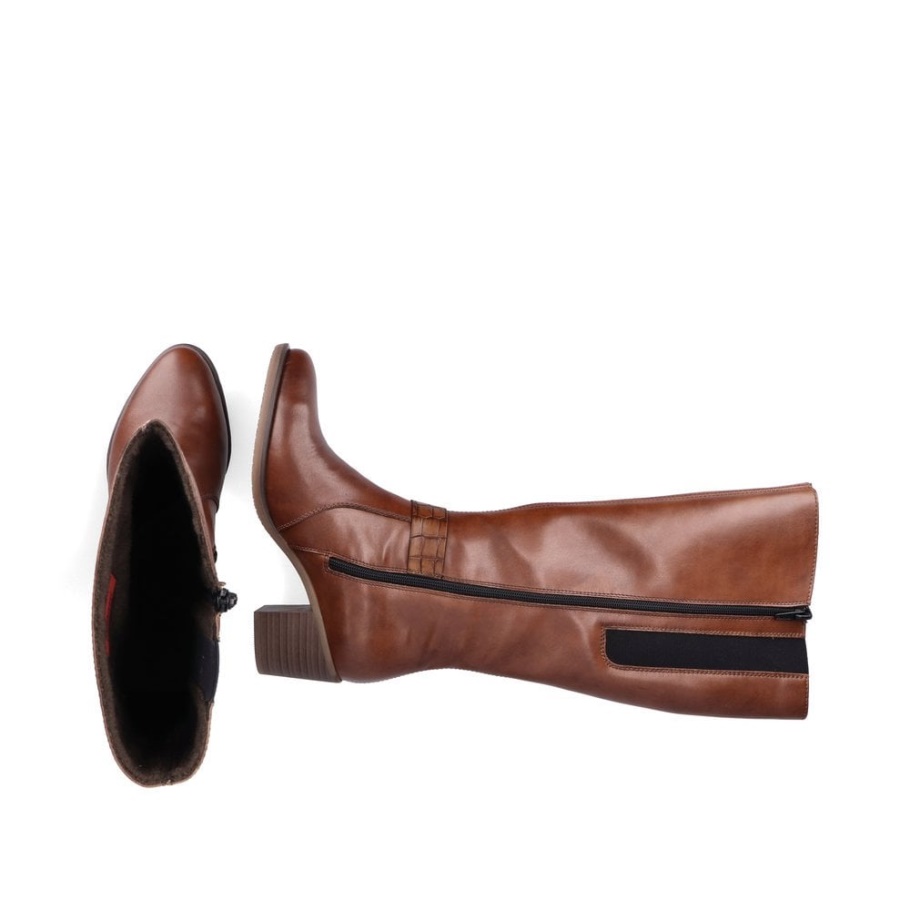 Rieker Y2090 Damen Kniestiefel Braun