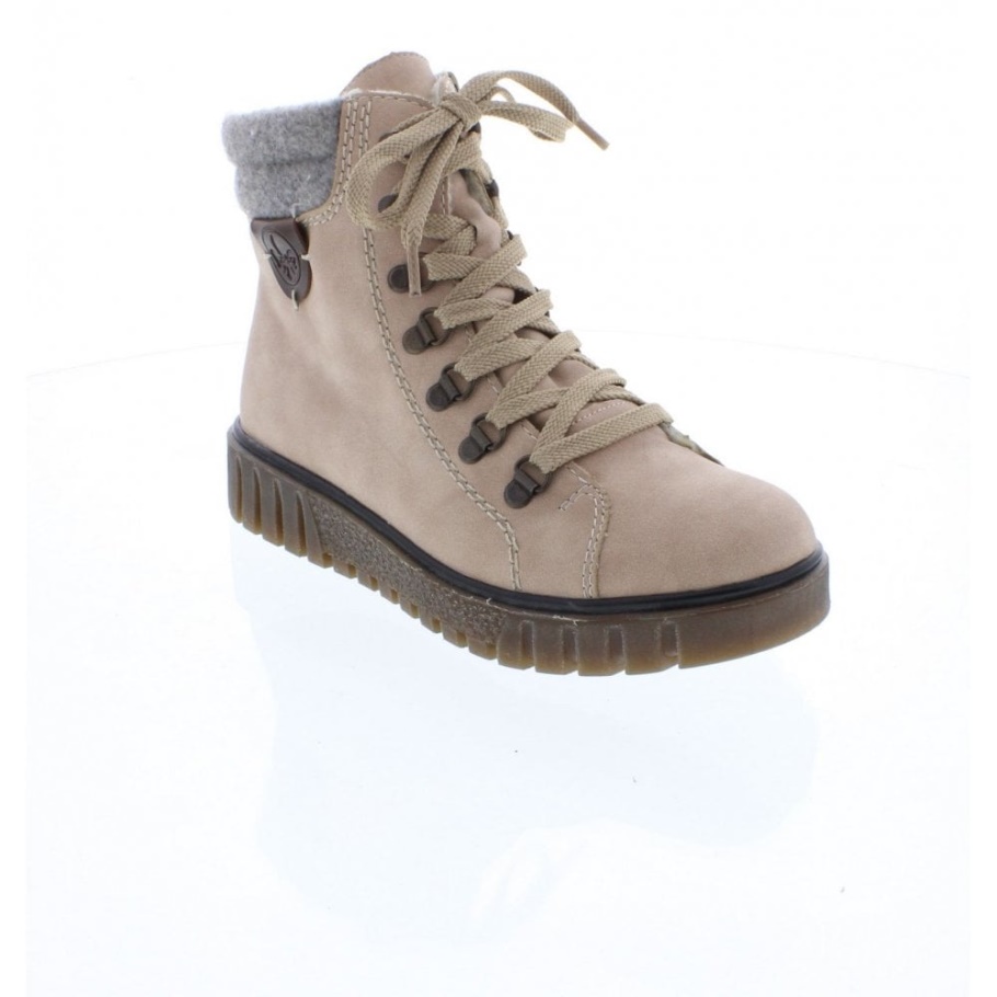 Rieker Y3440 Damen Hellrosa Stiefeletten
