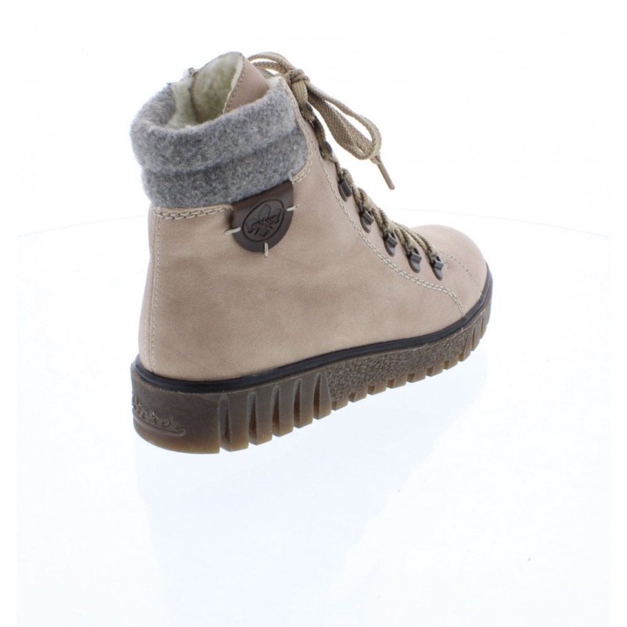 Rieker Y3440 Damen Hellrosa Stiefeletten