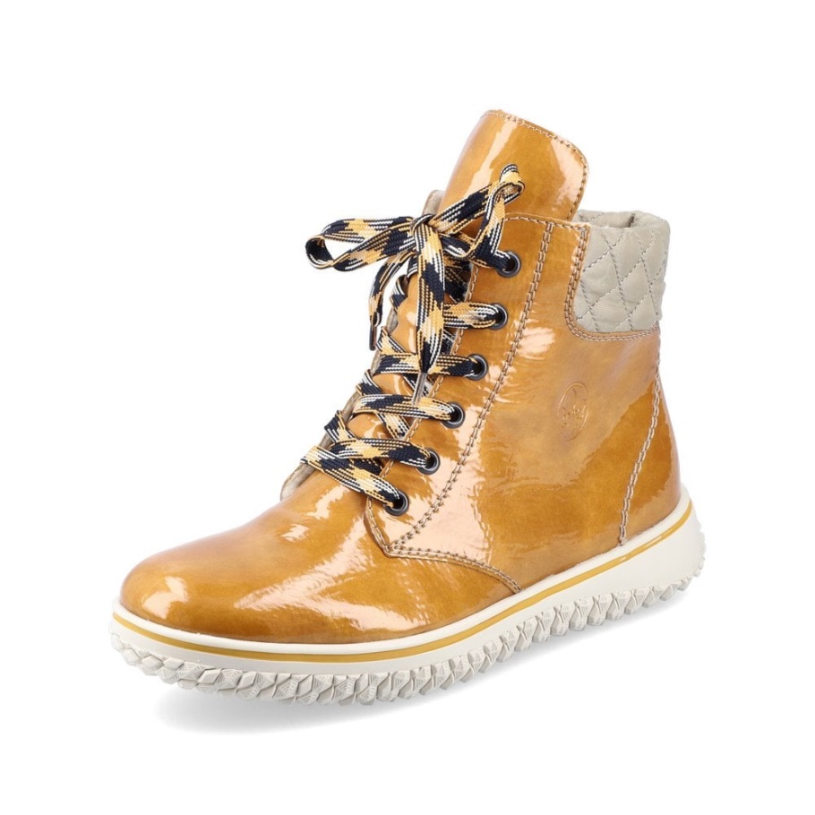 Rieker Z4206 Damenstiefel Gelb