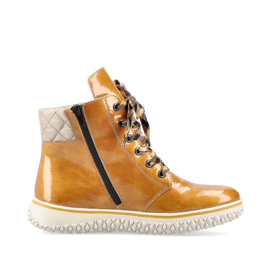 Rieker Z4206 Damenstiefel Gelb