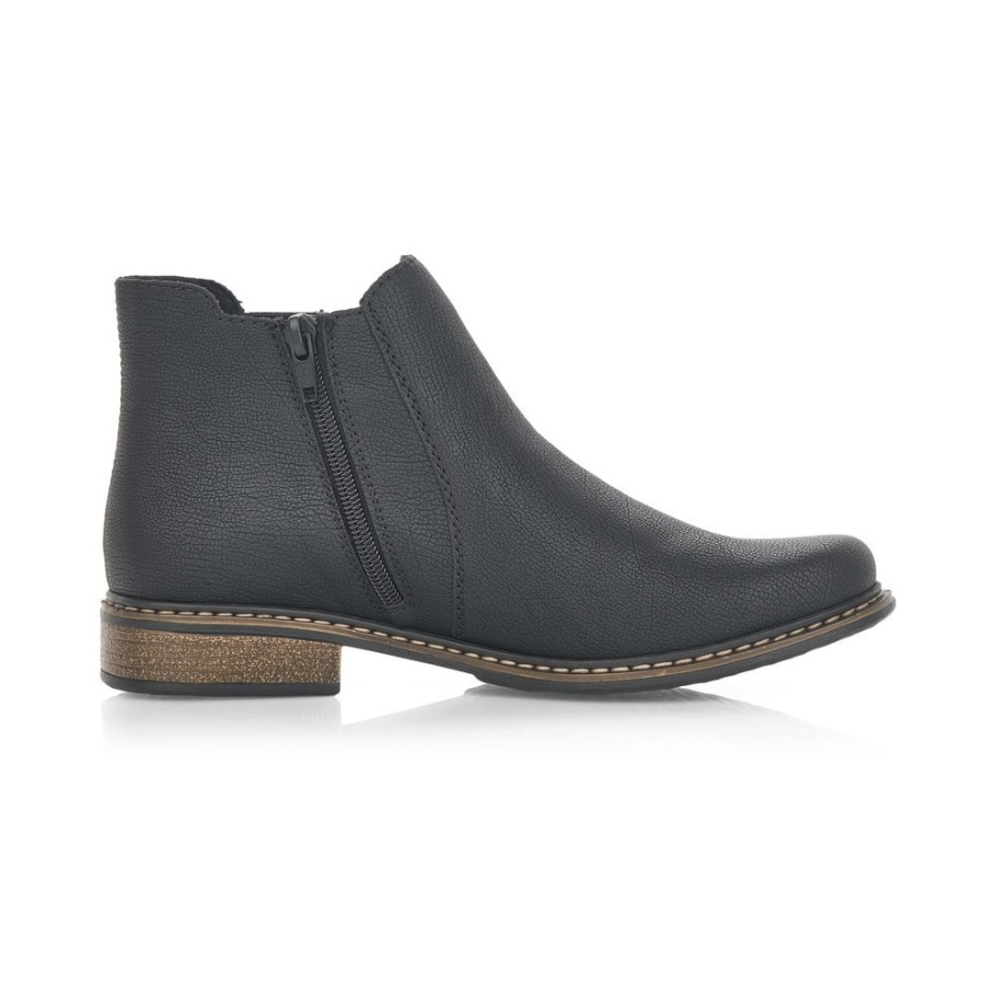 Rieker Z4994 Damen Schwarze Stiefeletten