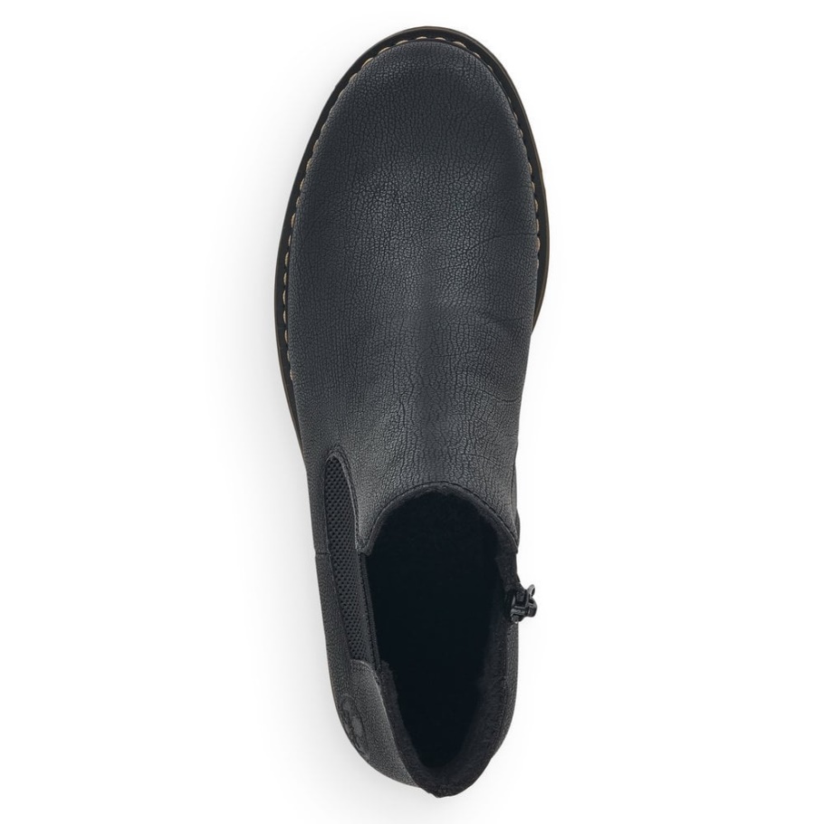 Rieker Z4994 Damen Schwarze Stiefeletten