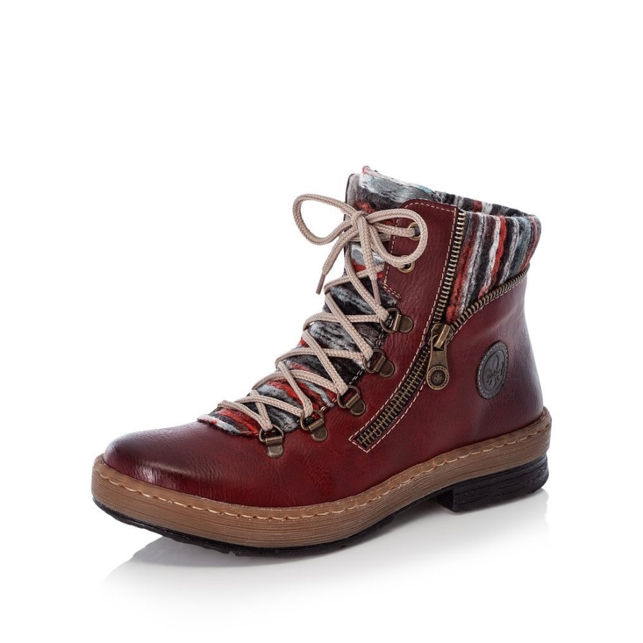Rieker Z6741 Damenstiefel Rot