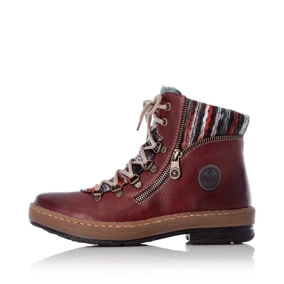 Rieker Z6741 Damenstiefel Rot