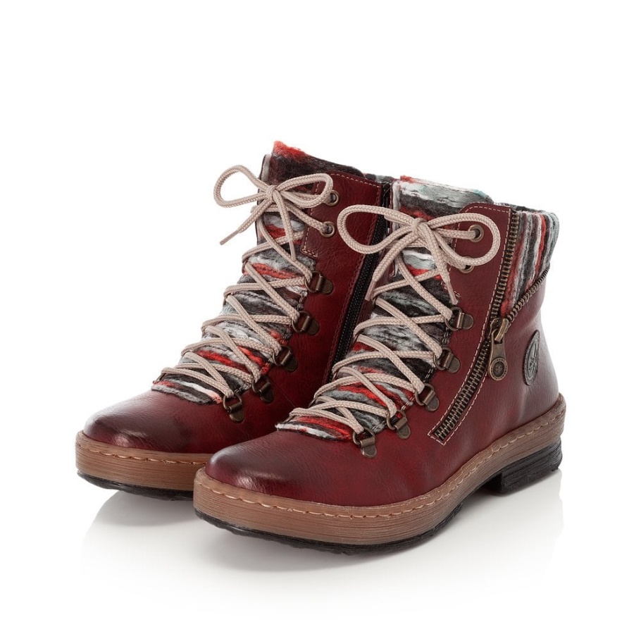 Rieker Z6741 Damenstiefel Rot