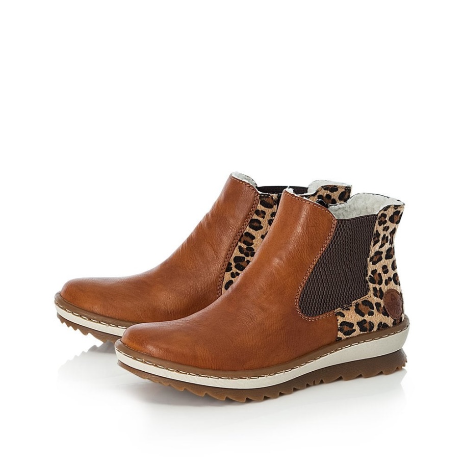 Rieker Z8689 Damen Stiefeletten Braun