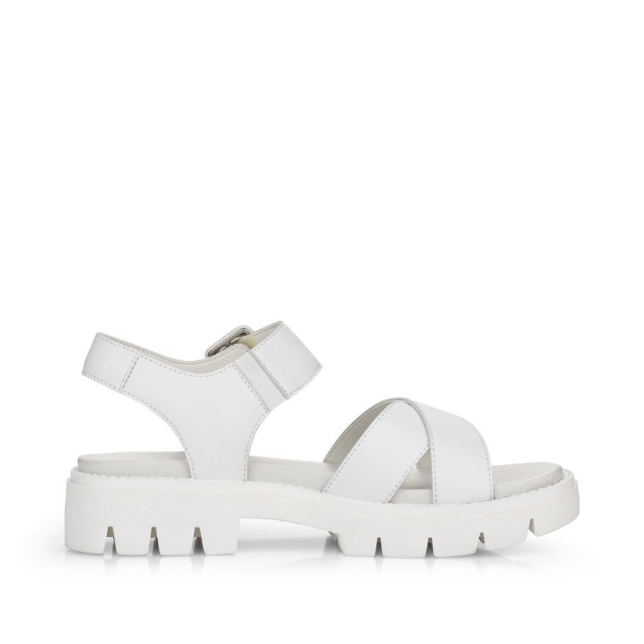 Rieker Weiß Remonte D7950 Damen Sandalen
