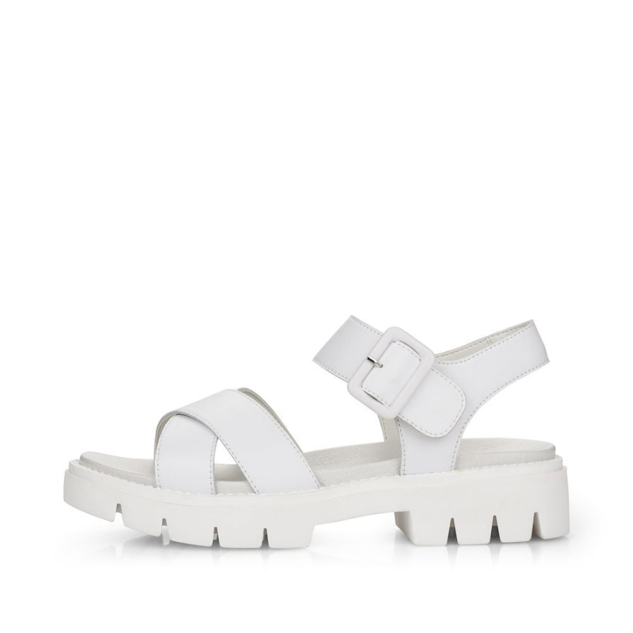 Rieker Weiß Remonte D7950 Damen Sandalen