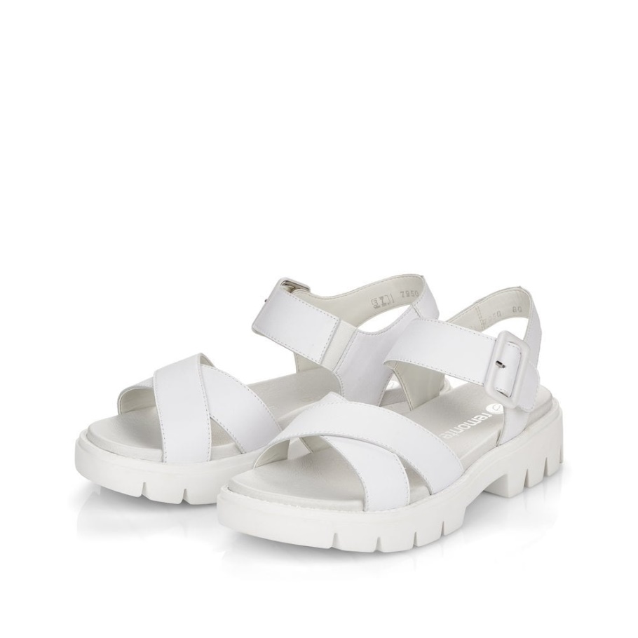 Rieker Weiß Remonte D7950 Damen Sandalen