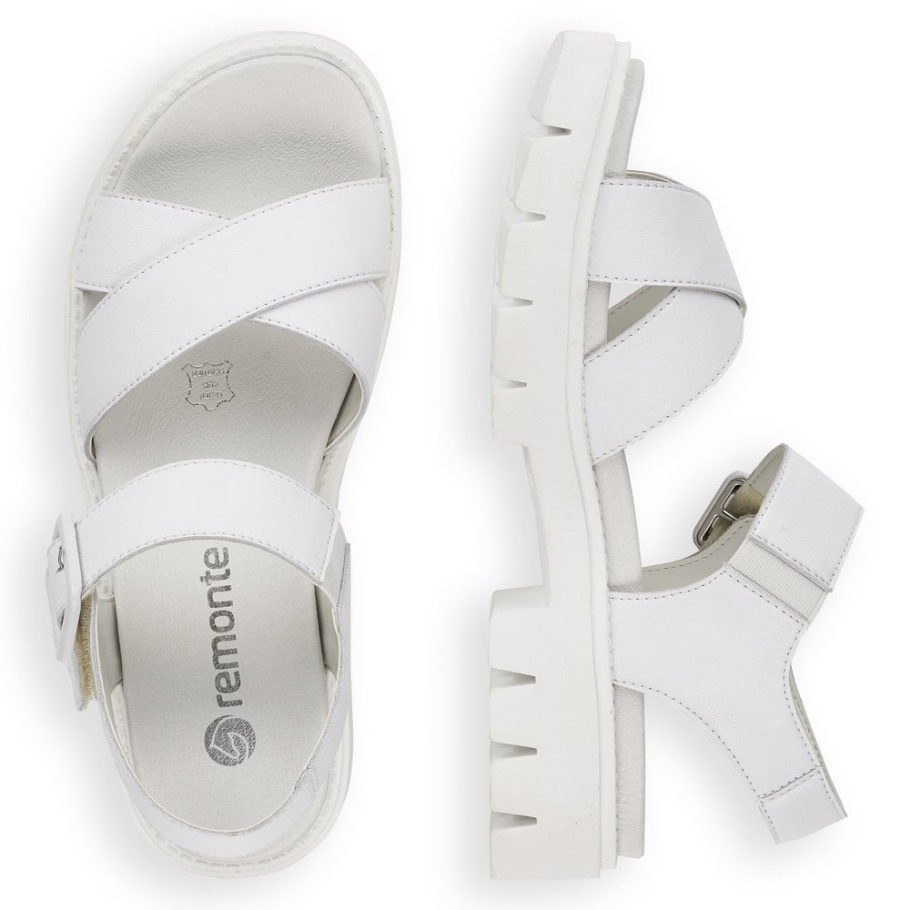 Rieker Weiß Remonte D7950 Damen Sandalen