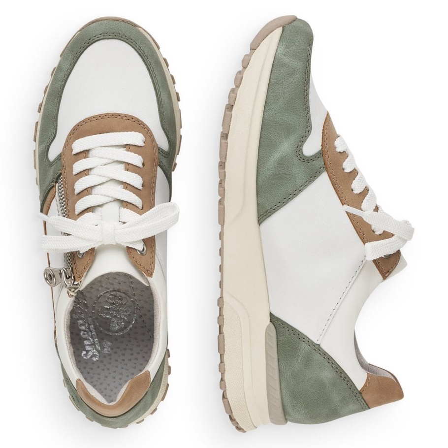 Weiß Rieker N7422 Damenschuhe