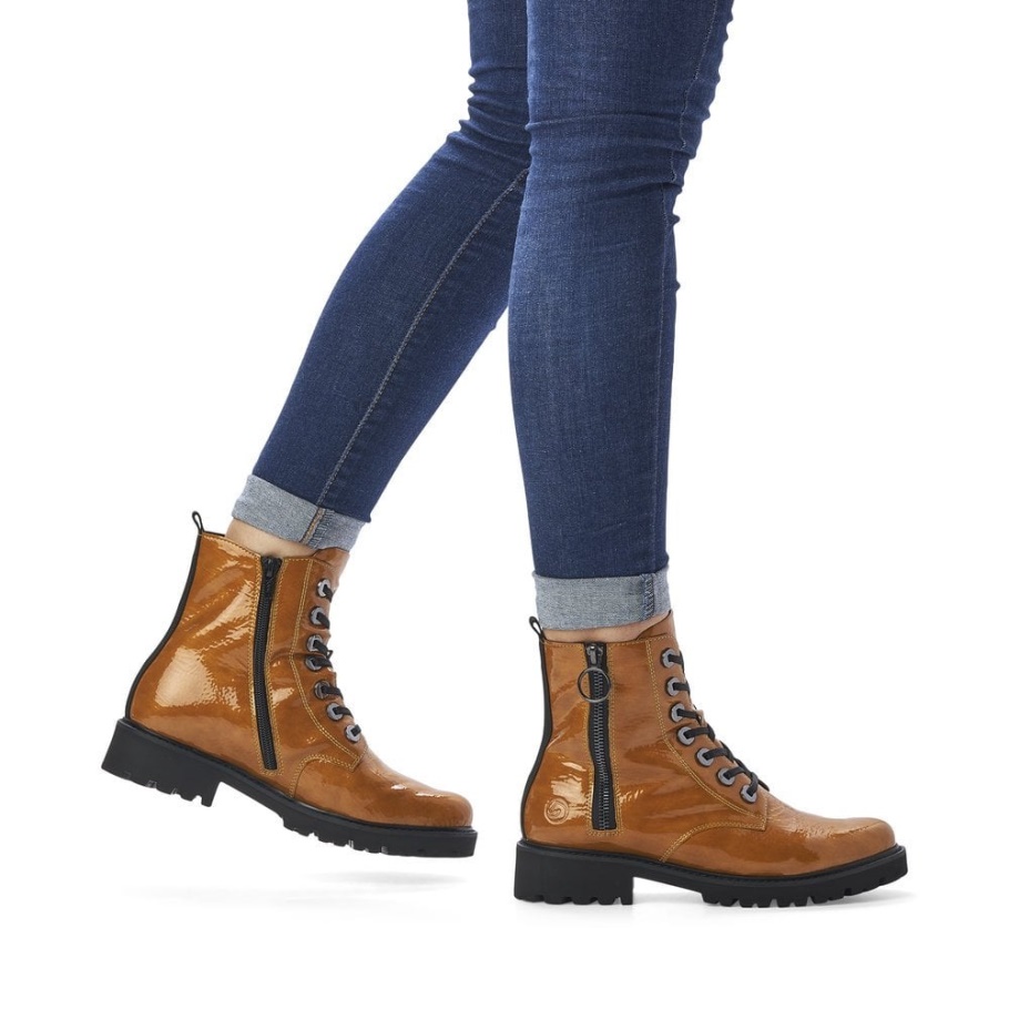 Rieker Gelb Remonte D8671 Damen Stiefel