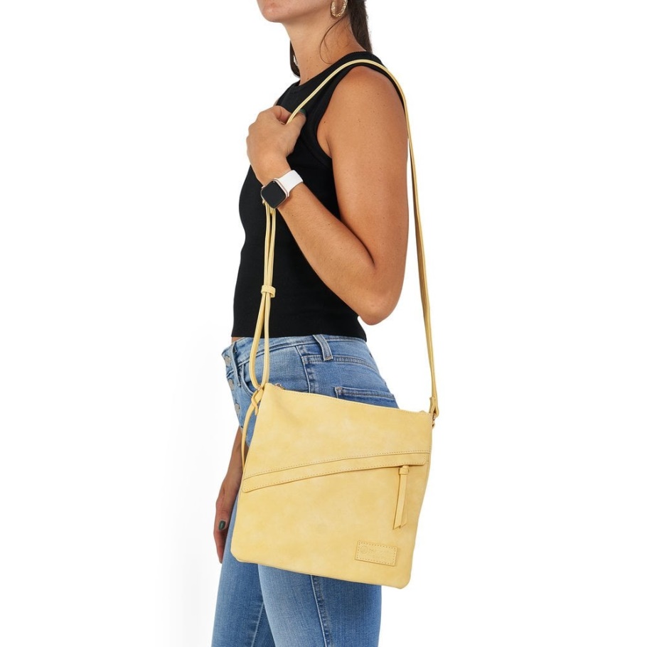 Rieker Yellow Remonte Q0702-69 Damen Gelbe Handtasche