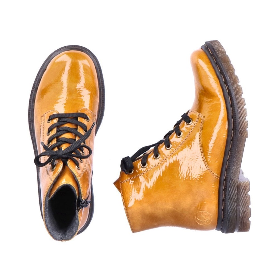 Gelb Rieker 78240 Damen Stiefel