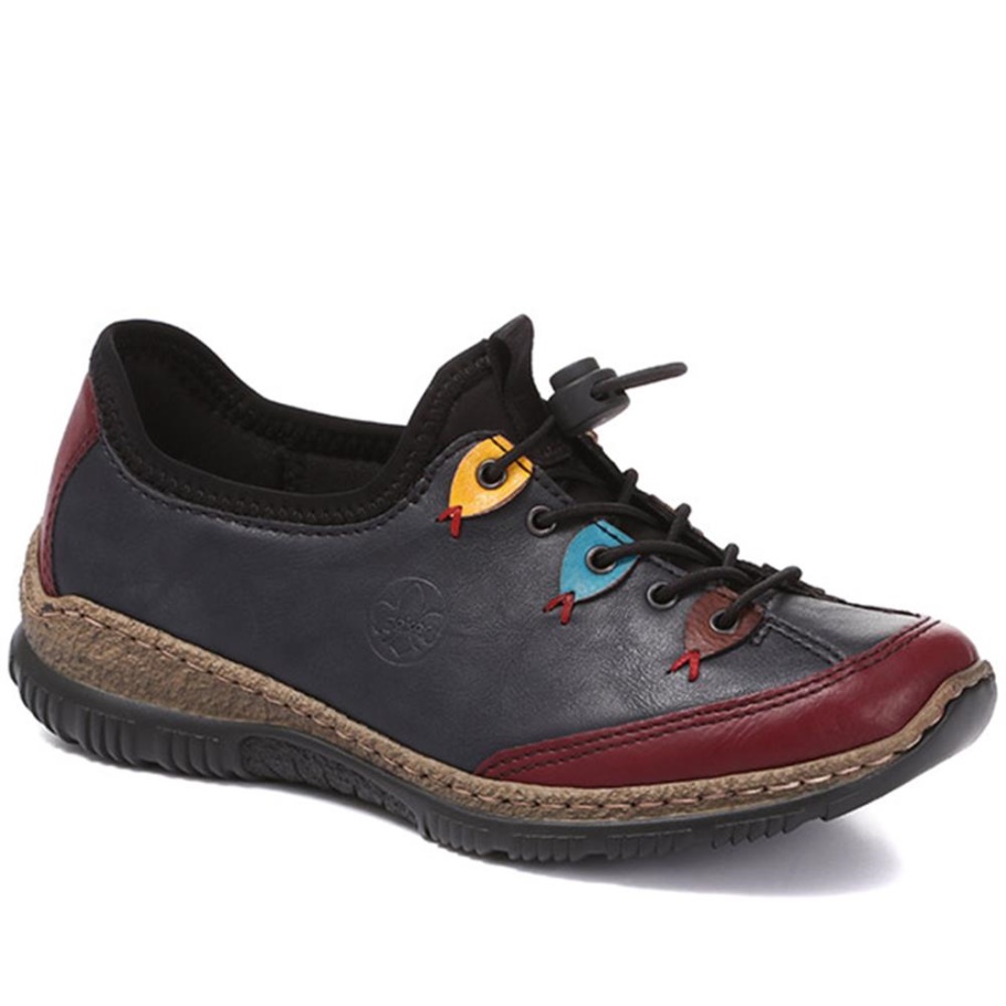 Rieker Weinrot Multi Slip-on Freizeitschuhe