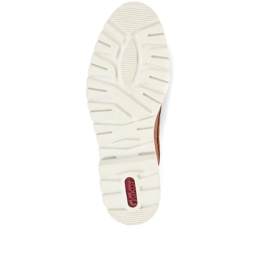 Rieker Lässige Schnallen Loafer Tan